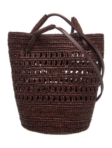 Raffia Top Handle Bag