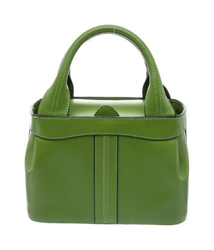 Valextra Leather Top Handle Bag