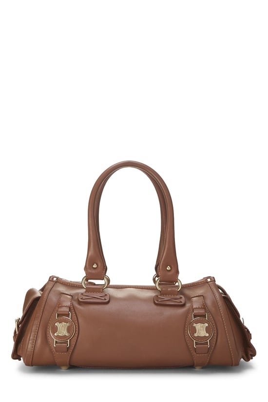 Celine Brown Leather Shoulder Bag
