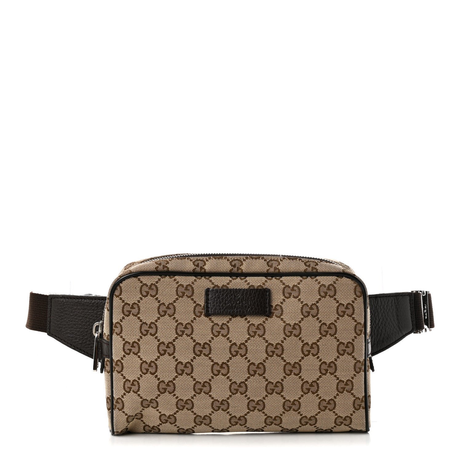 Gucci Monogram Belt Bag Dark Brown
