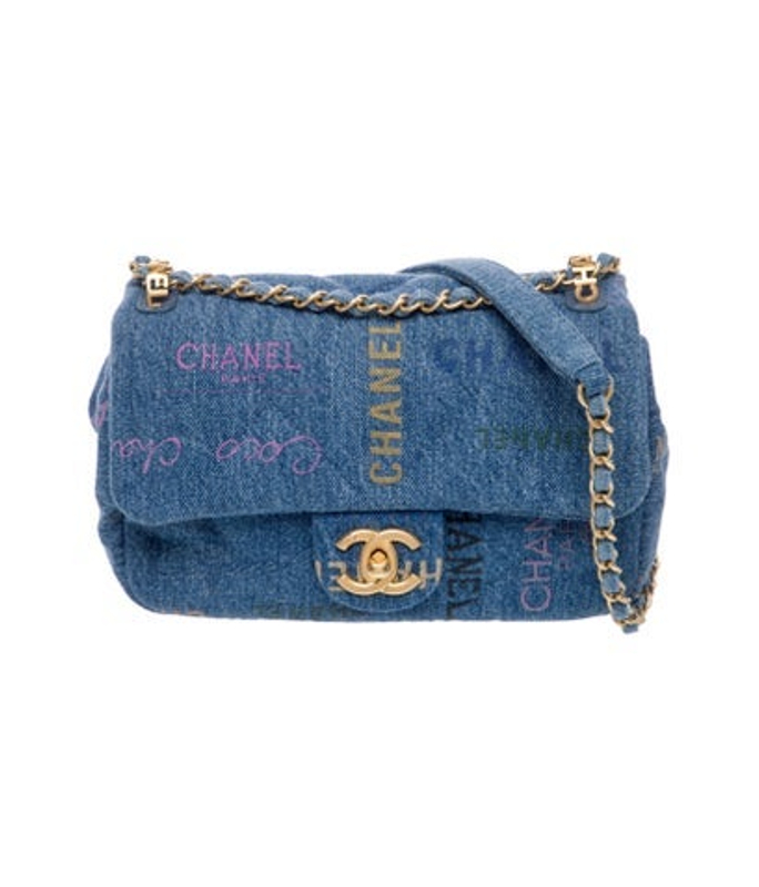 Chanel Rectangular Mini Denim Mood Flap Bag