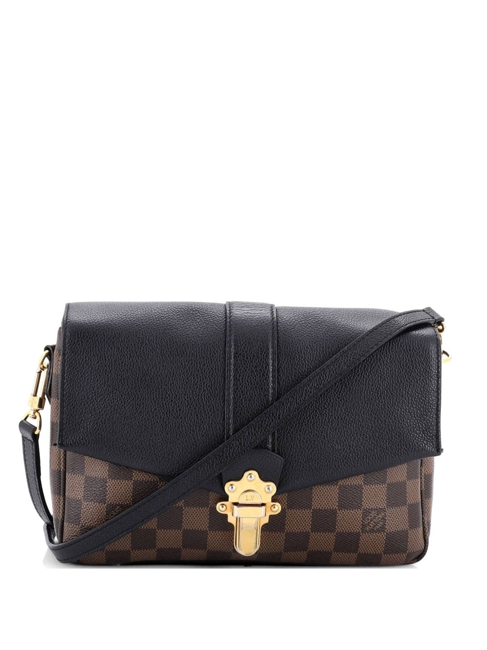 Clapton Handbag Damier and Leather PM crossbody bag
