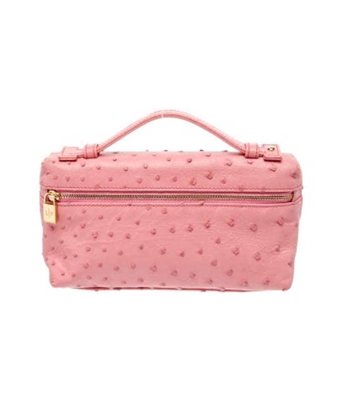 Loro Piana Piana Ostrich Top Handle Bag