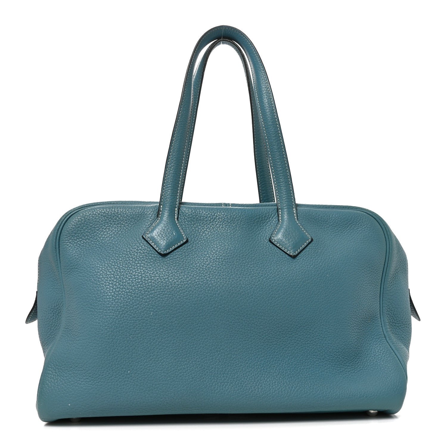 Hermes Taurillon Clemence Victoria II 35 Blue Jean