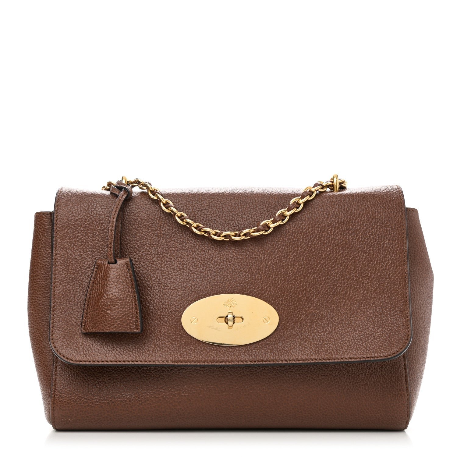 Mulberry Small Classic Grain Calfskin Medium Lily Flap Oak