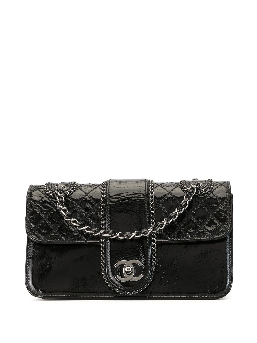 2006 quilted double chain shoulder bag