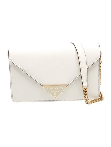 Saffiano Lux Leather Shoulder Bag