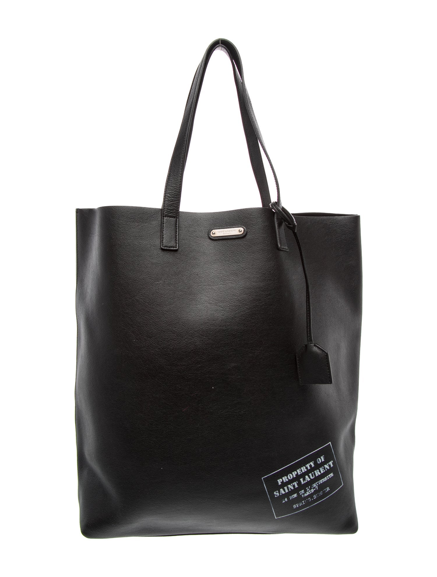 Leather Property Of E/W Shopping Tote Large