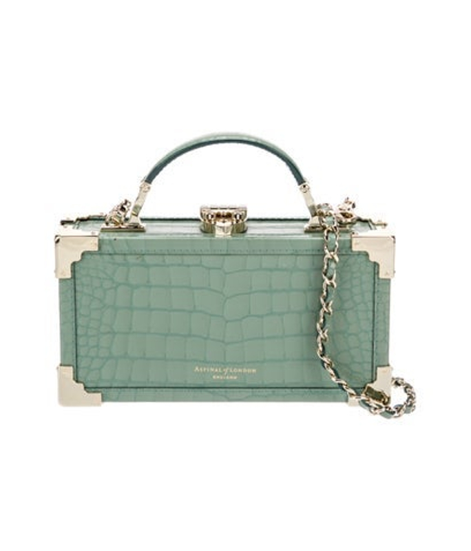 Aspinal of London Of London Embossed Leather Top Handle Bag