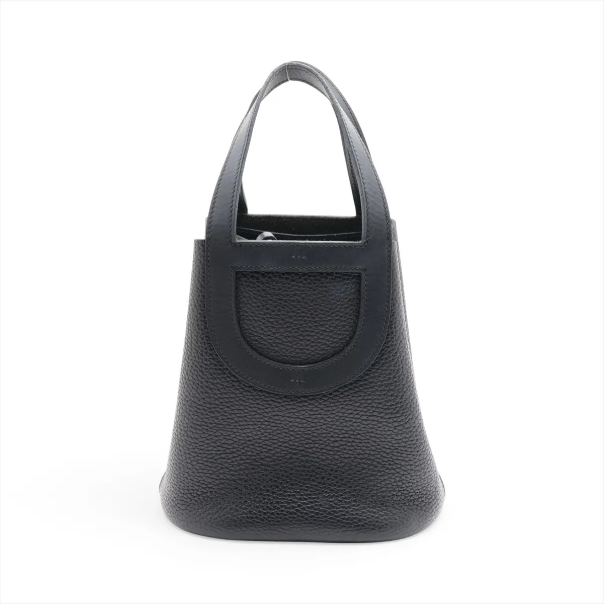 Hermès In the loop 18 Taurillon Clemence Black Silver Metal Fittings