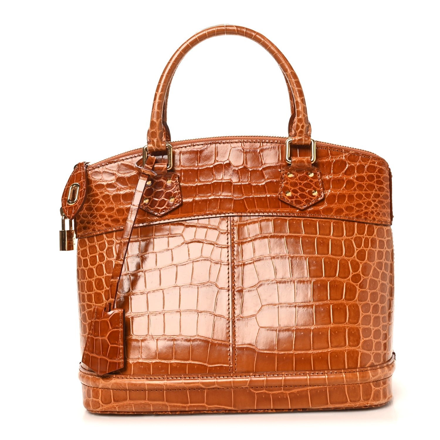Louis Vuitton Crocodile Lockit PM Brown