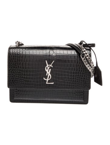 Embossed Leather Crossbody Bag