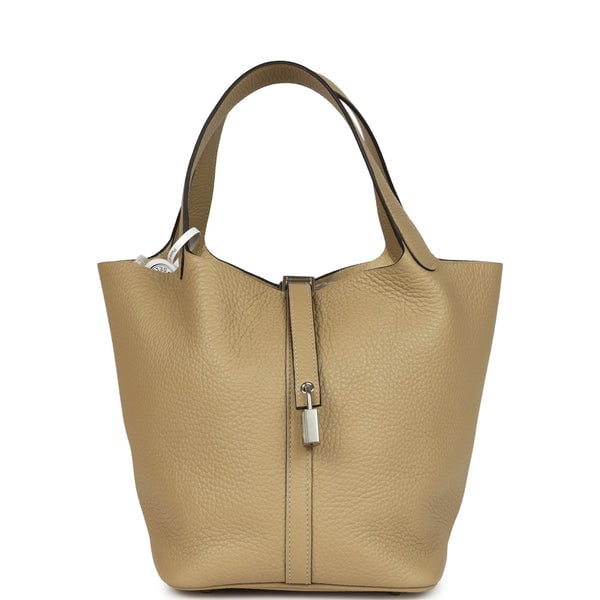 Hermes Hermes Picotin Lock 22 Trench Clemence Palladium Hardware