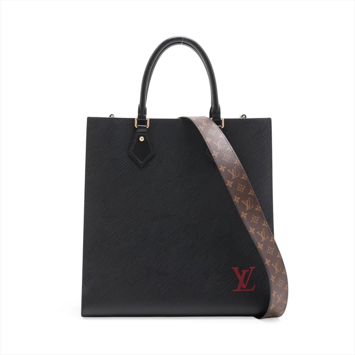 Louis Vuitton Epi Sac Plat PM M58658 Black There was an RFID response