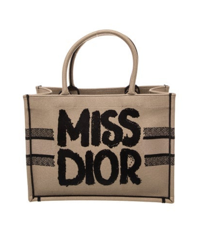 Dior Dior Canvas Miss Dior Book Tote Medium