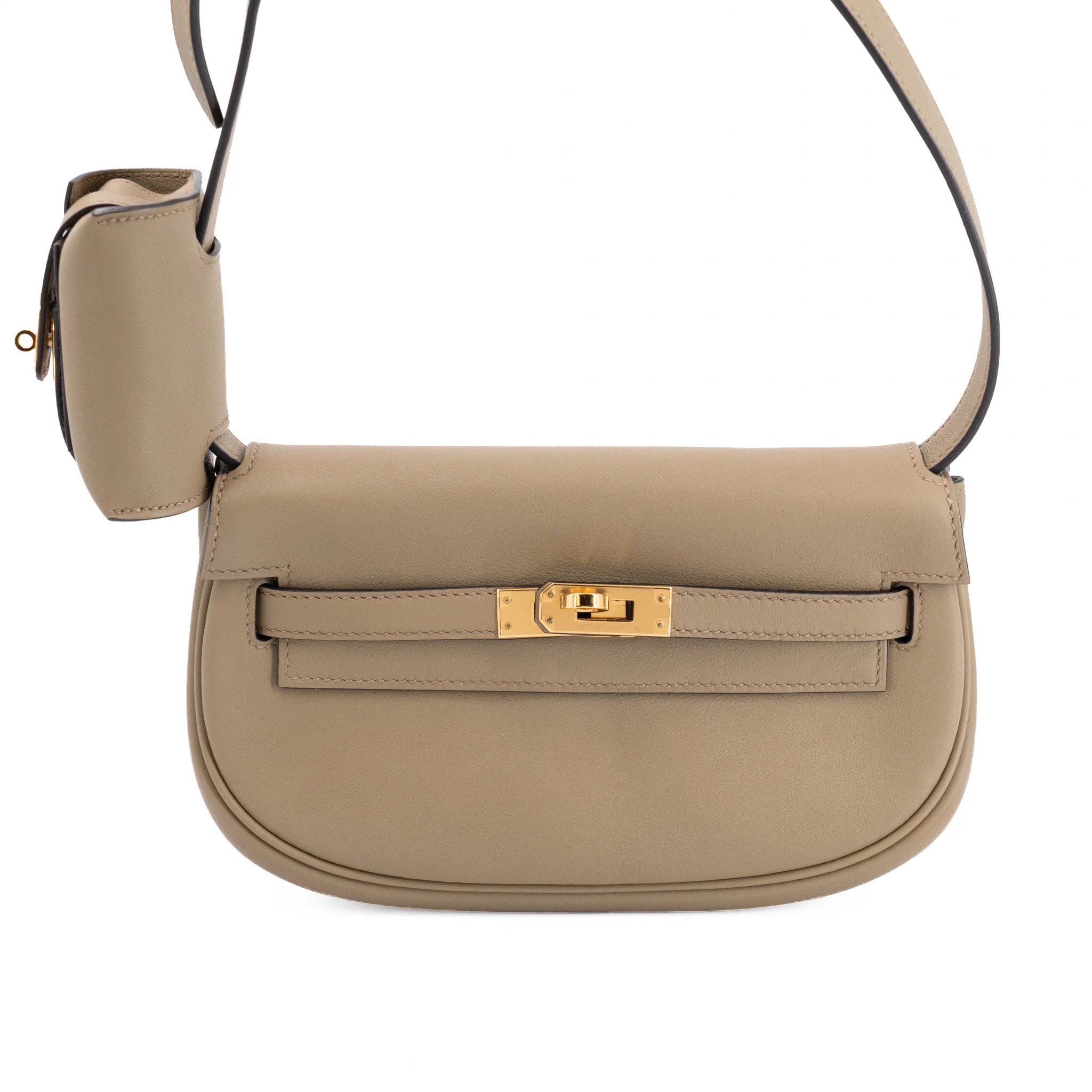 Excellent ( Rank SA ) HERMÈS Kelly Moove Beige Marfa (8Q) Swift Gold hardware W (2024)