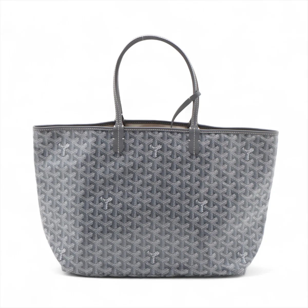 Goyard Goyard Saint Louis PM PVC & leather Tote bag Gray