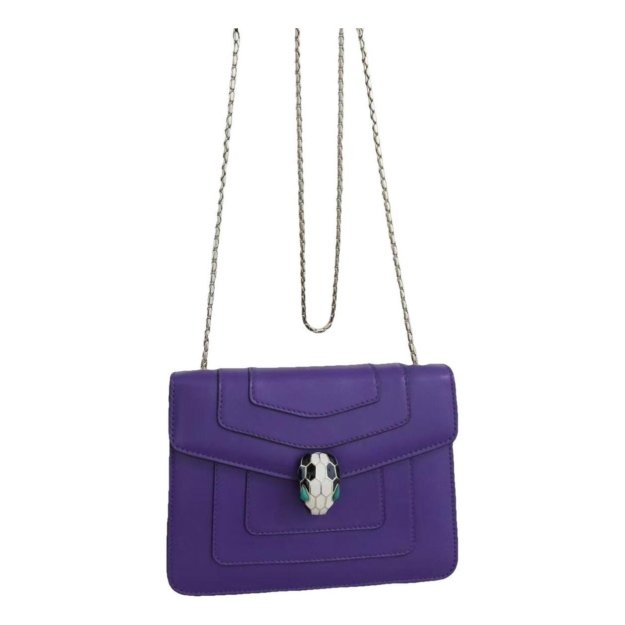 Serpenti leather handbag