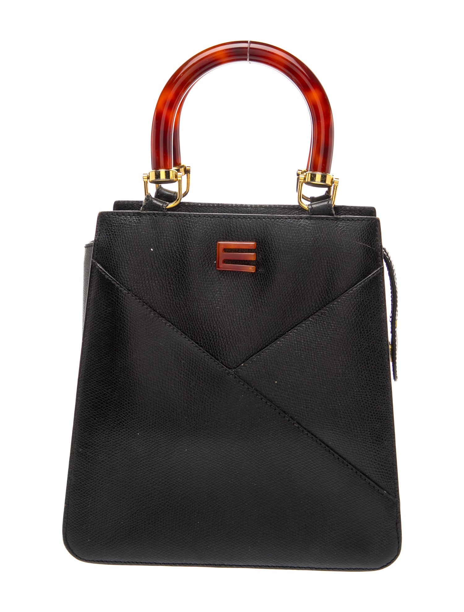 Leather Top Handle Bag