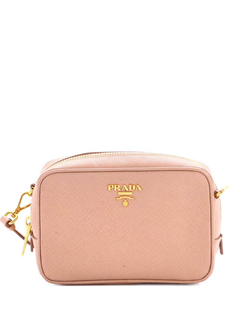 Zip Saffiano Leather Mini crossbody bag