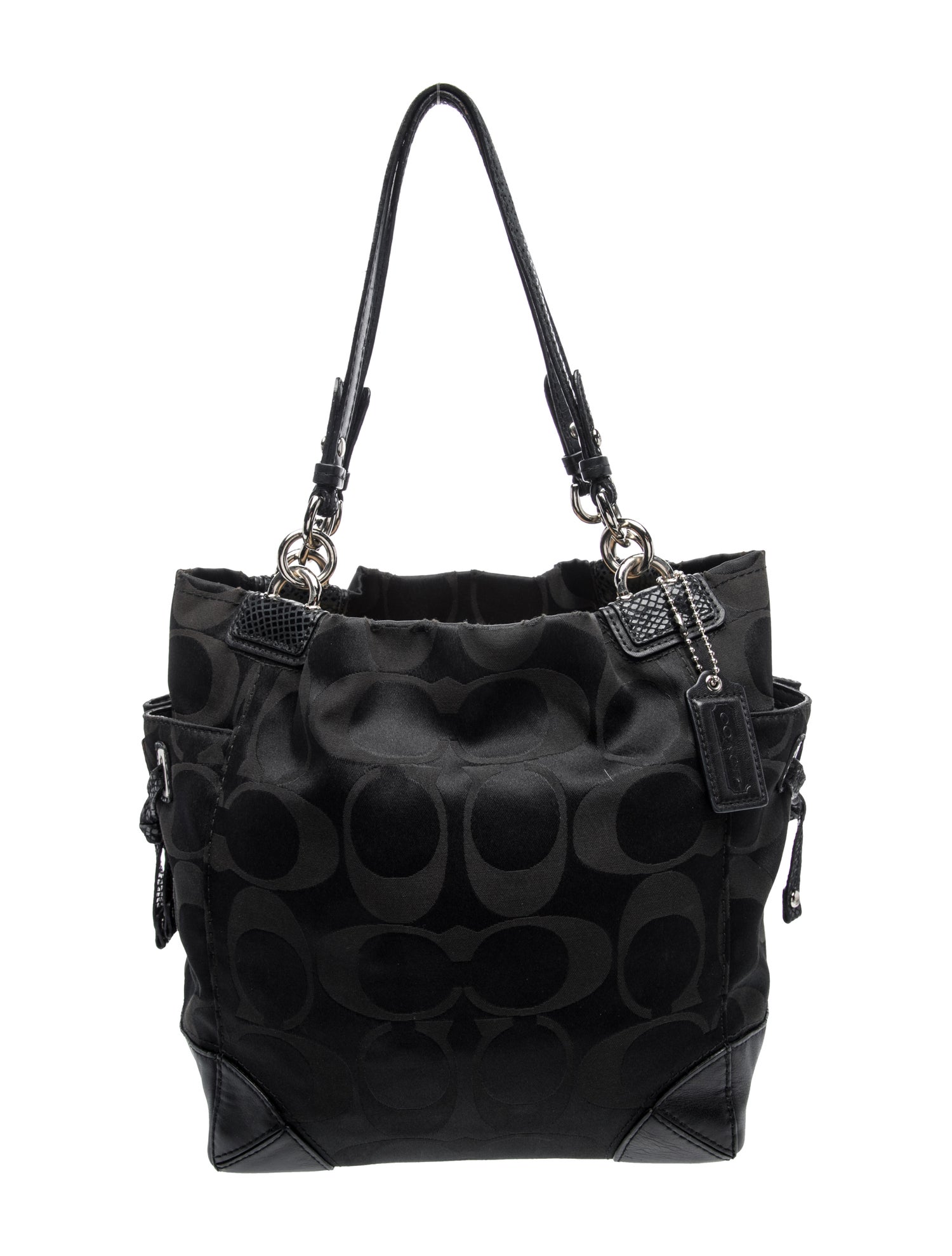 Canvas Black Optic Signature Jacquard Gallery Medium