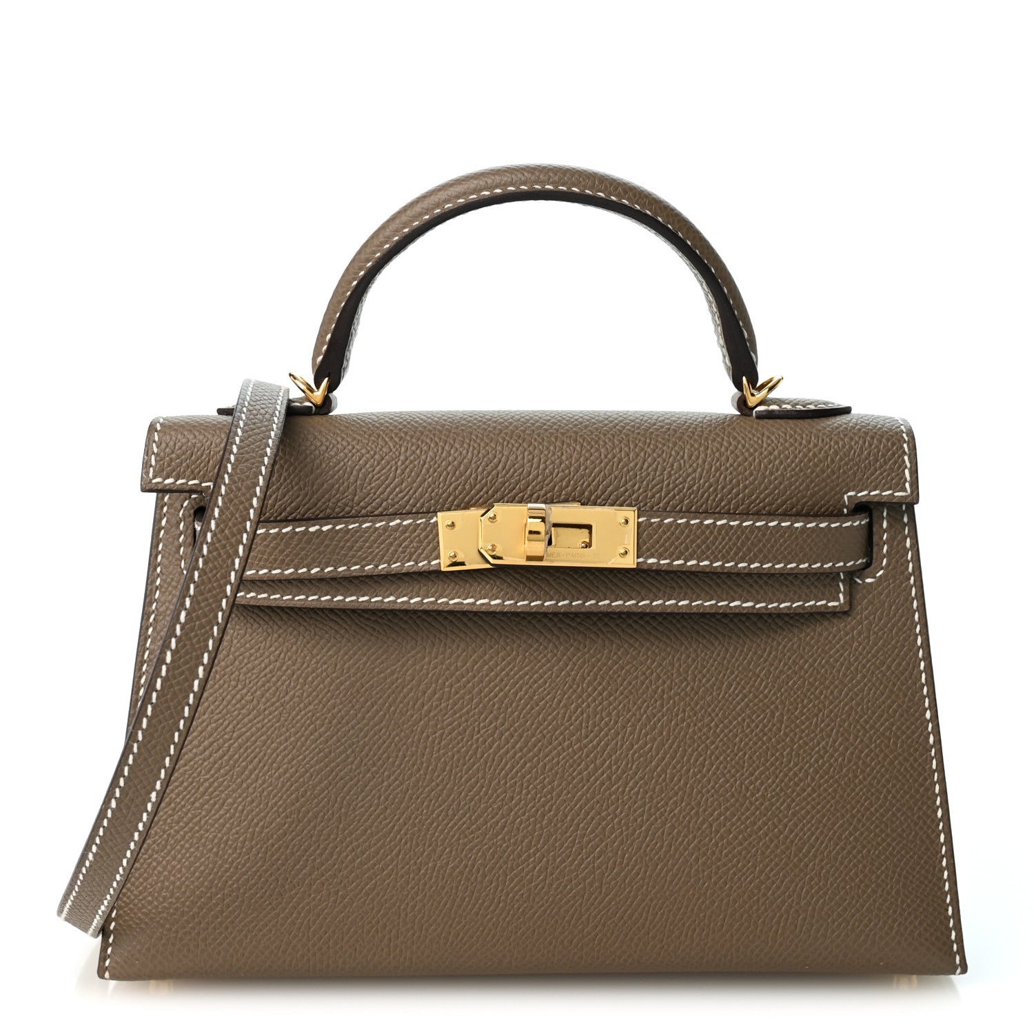 Hermes Hermes Epsom Mini Kelly Sellier 20 Etoupe