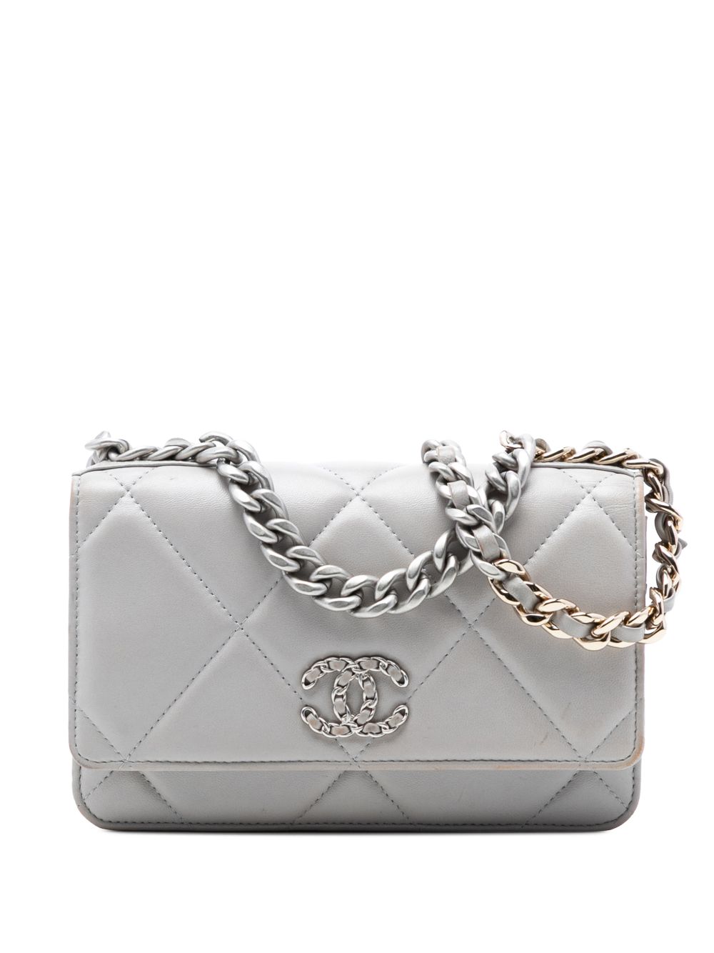 2021-2025 Quilted Lambskin 19 Wallet on Chain satchel
