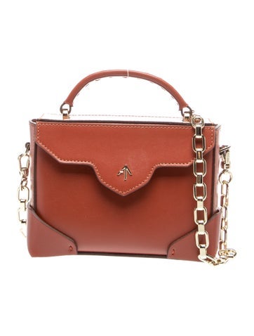 Manu Atelier Leather Top Handle Bag