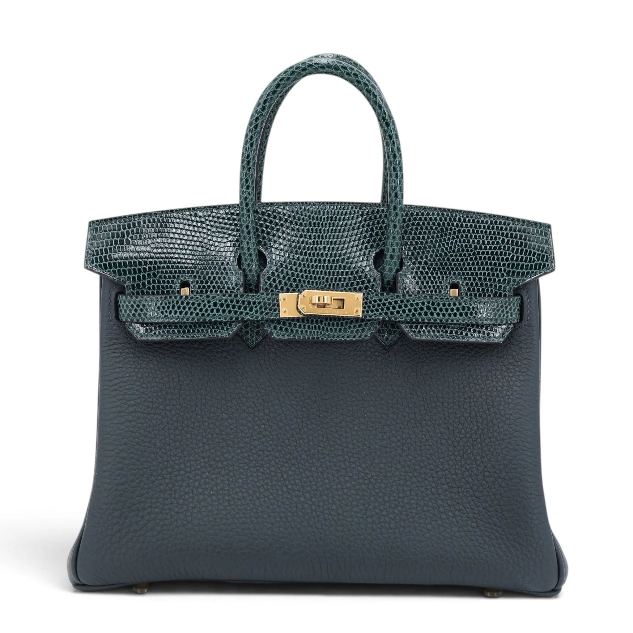 Hermes Birkin 25 Touch Vert Rousseau (V0) Vert Cypress (6O) Lizard Togo Gold hardware W (2024)
