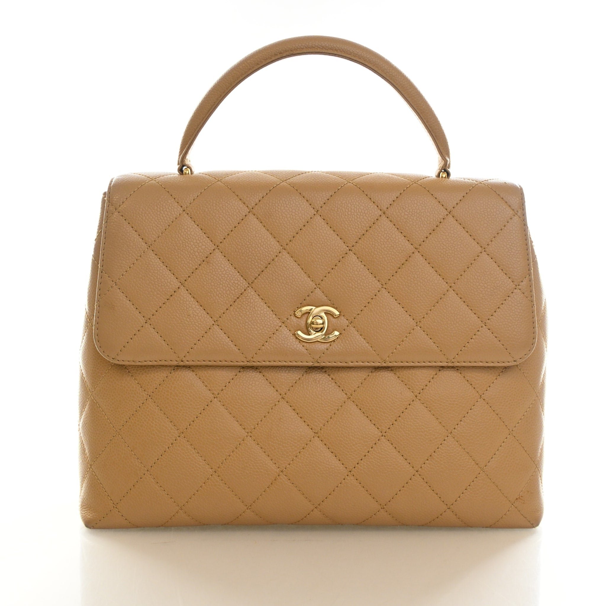 Chanel Vintage Medium Caviar Kelly Top Handle
