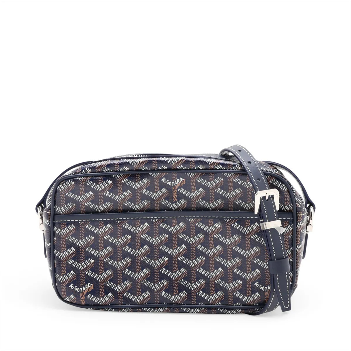 Goyard Capvert PVC & leather Shoulder bag Navy Blue