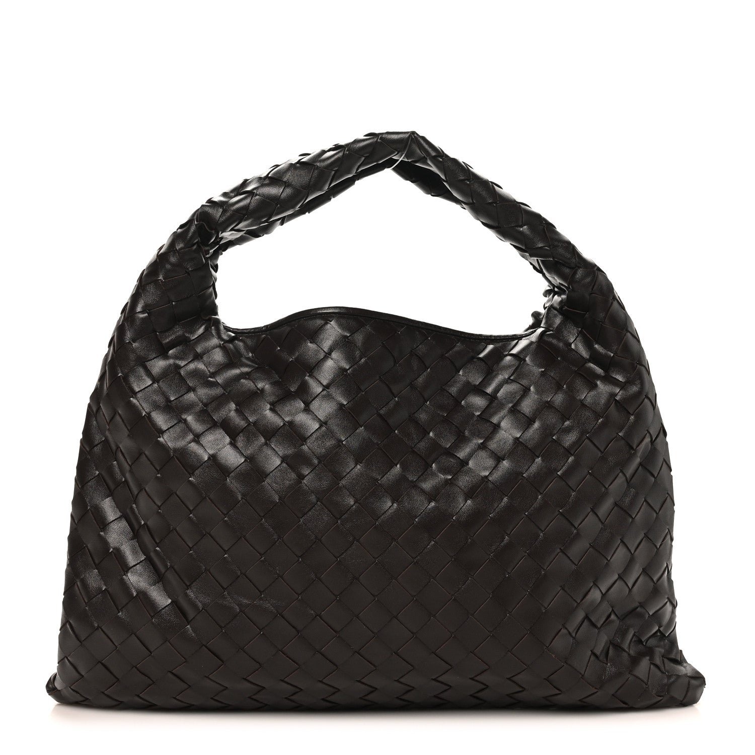Bottega Veneta Calfskin Intrecciato Small Hop Fondant
