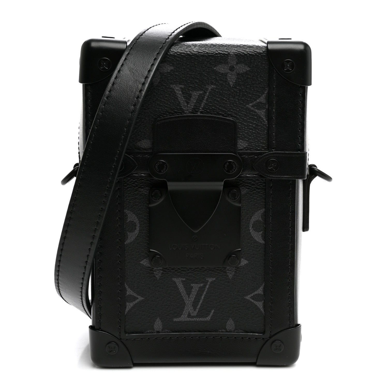Louis Vuitton Monogram Eclipse Vertical Trunk Wearable Wallet Black