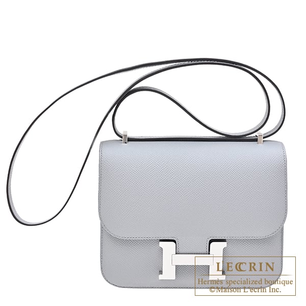 Hermes Constance mini Mirror Gris pantin Epsom leather Silver hardware
