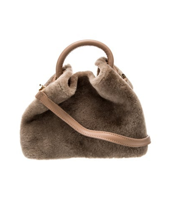 Elleme Shearling Top Handle Bag