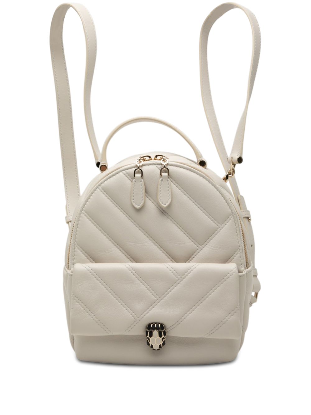 Bvlgari 2010-2026 Quilted Leather Serpenti Forever Cabochon backpack