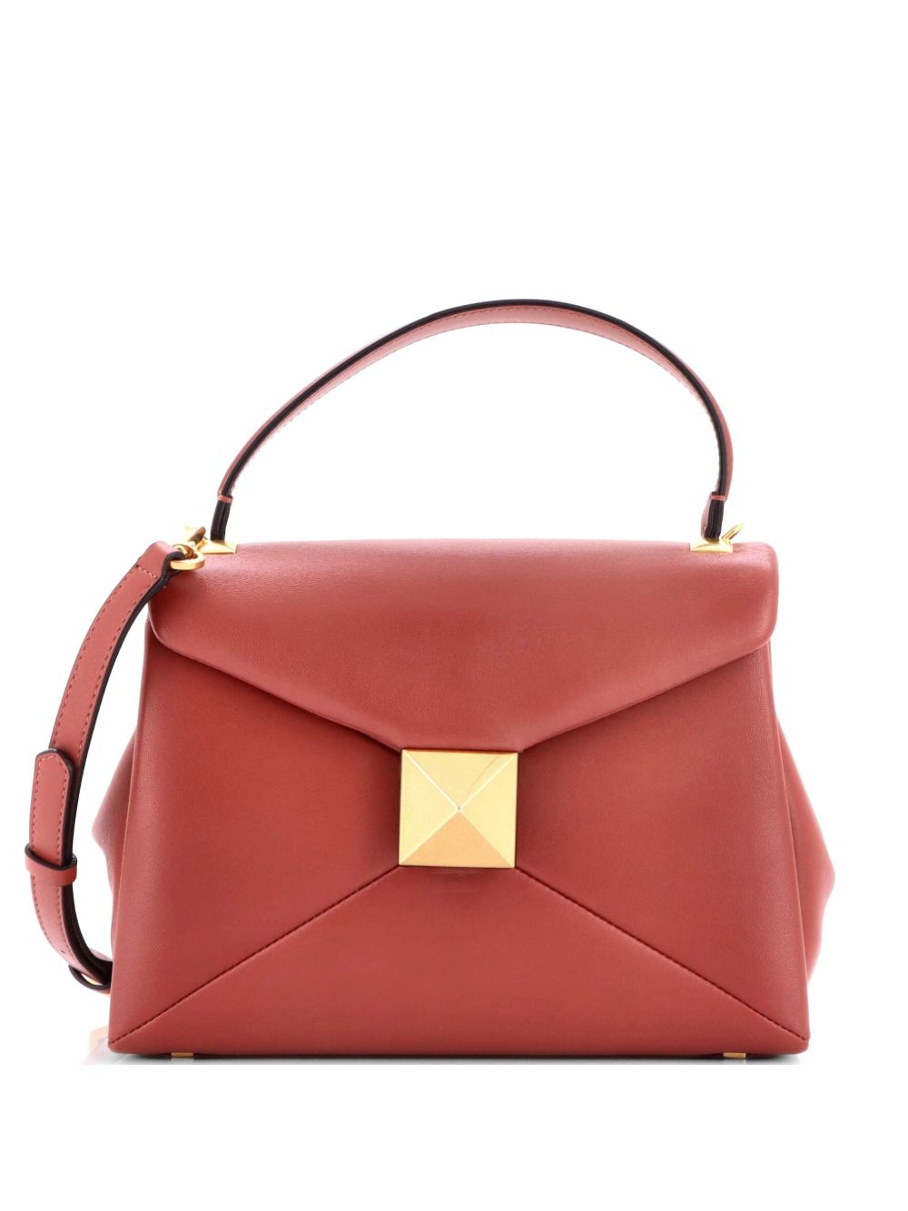 One Stud Top Handle Flap Bag Leather Small shoulder bag