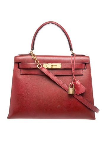 Hermes Vintage Courchevel Kelly Sellier 28