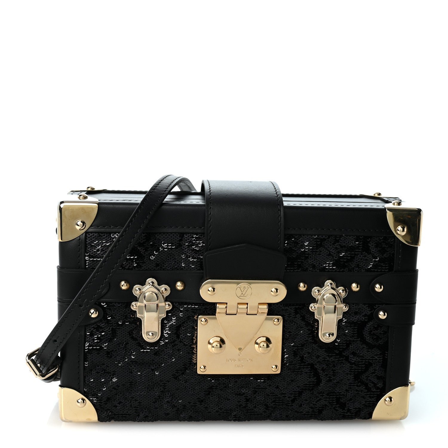 Louis Vuitton Sequins Petite Malle Black