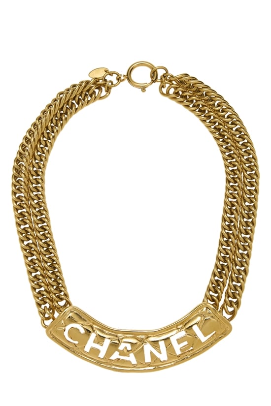 Gold Logo Choker