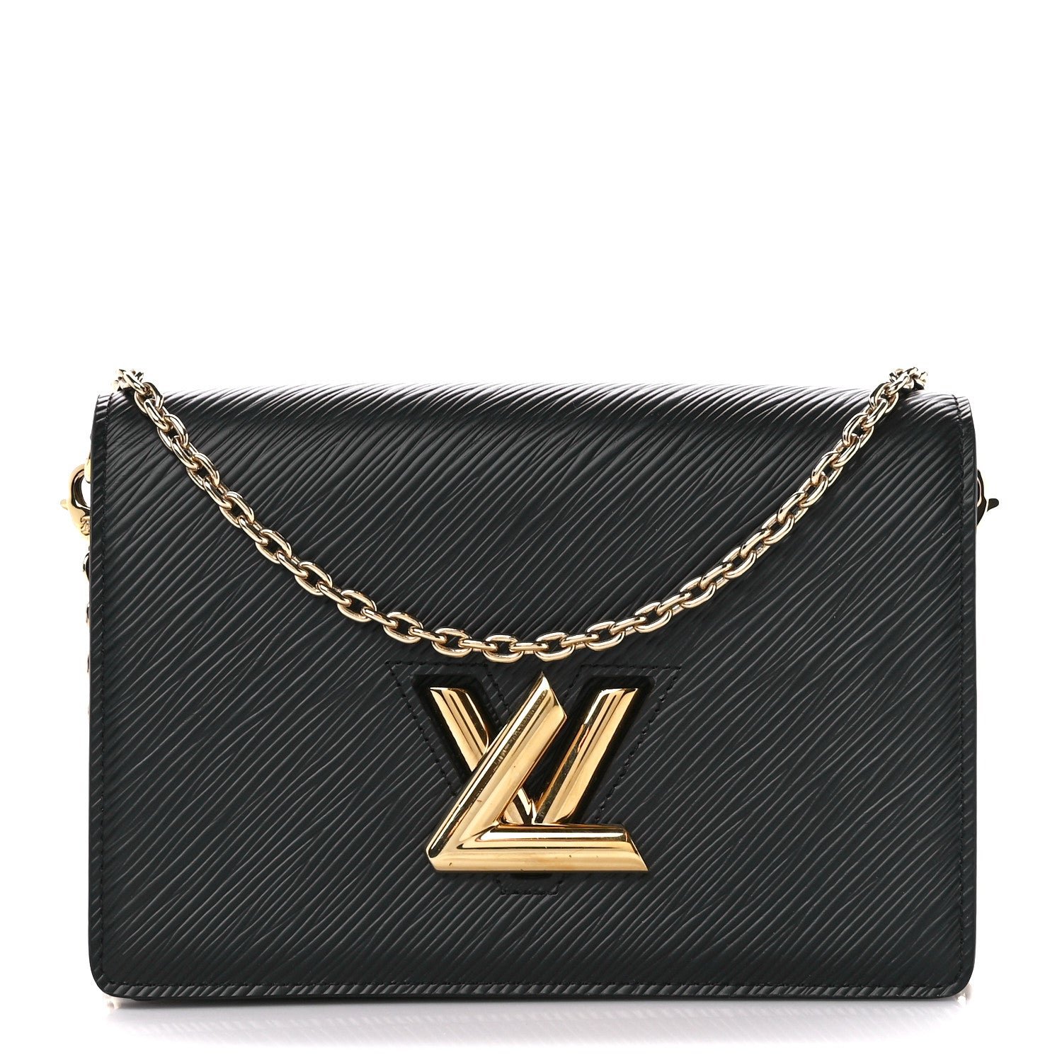 Louis Vuitton Epi Twist Belt Chain Wallet Black