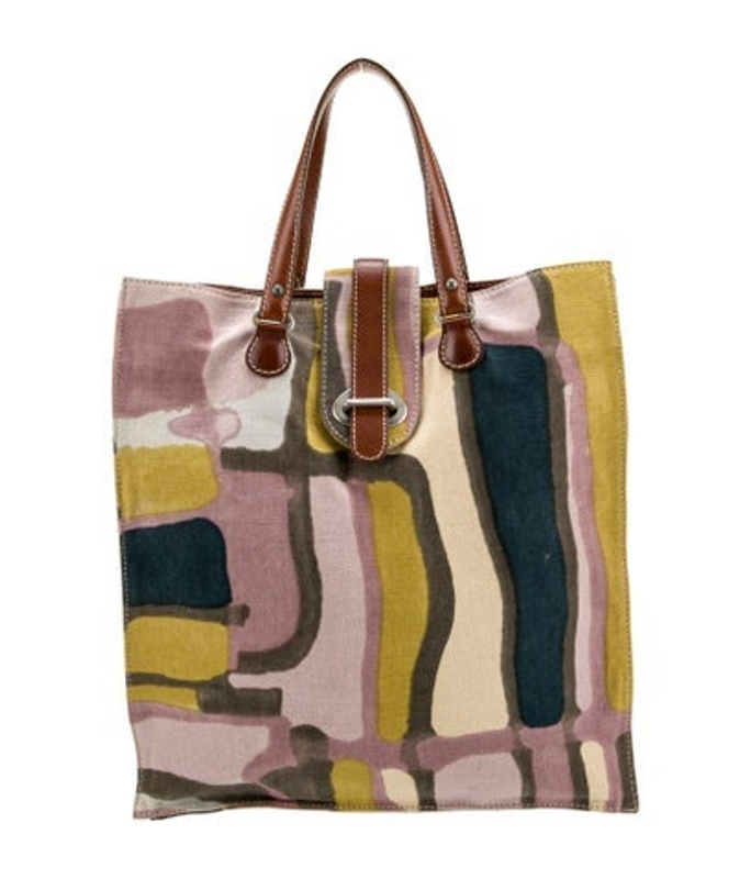 Marni Canvas Top Handle Bag