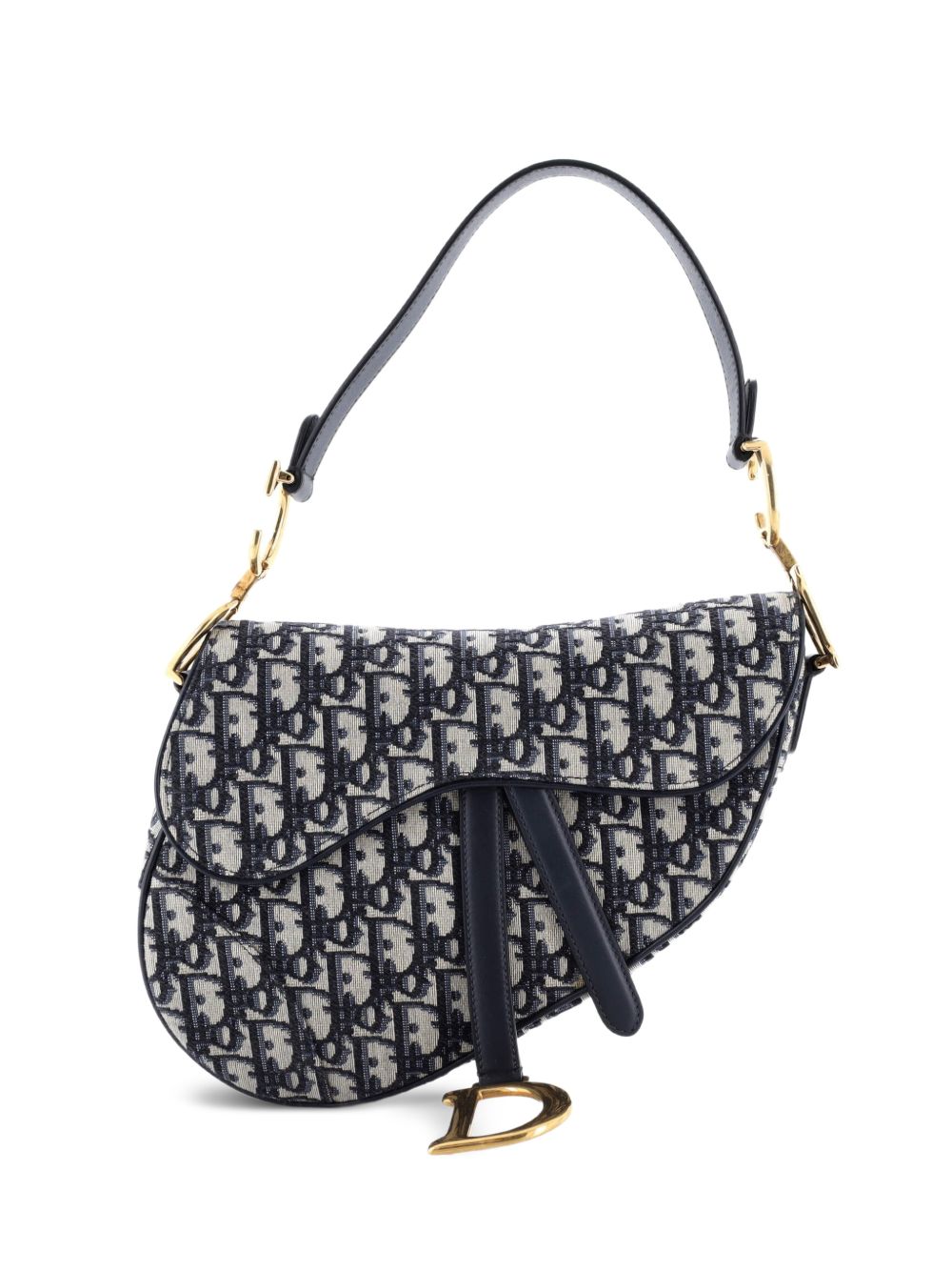 Dior Saddle Handbag Oblique Canvas Medium shoulder bag