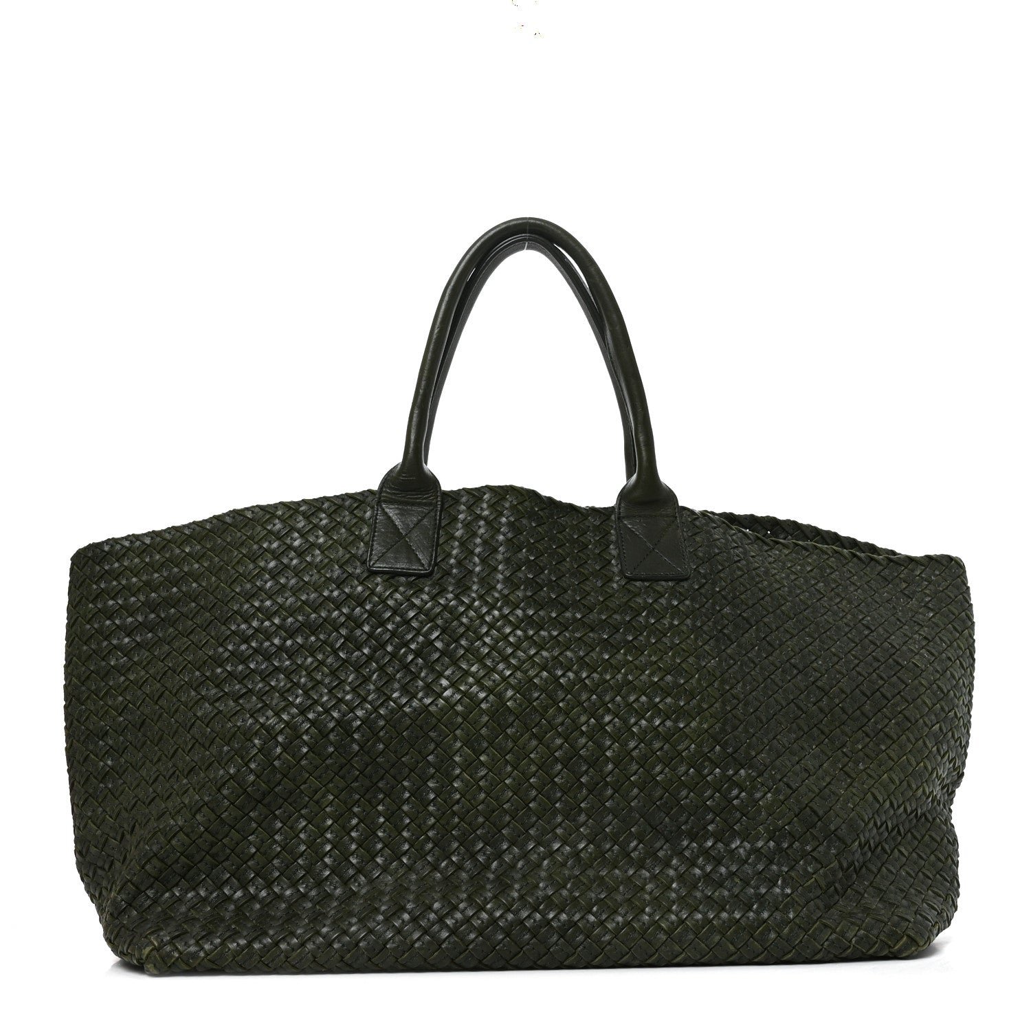 Bottega Veneta Intrecciato Large Cabat Green