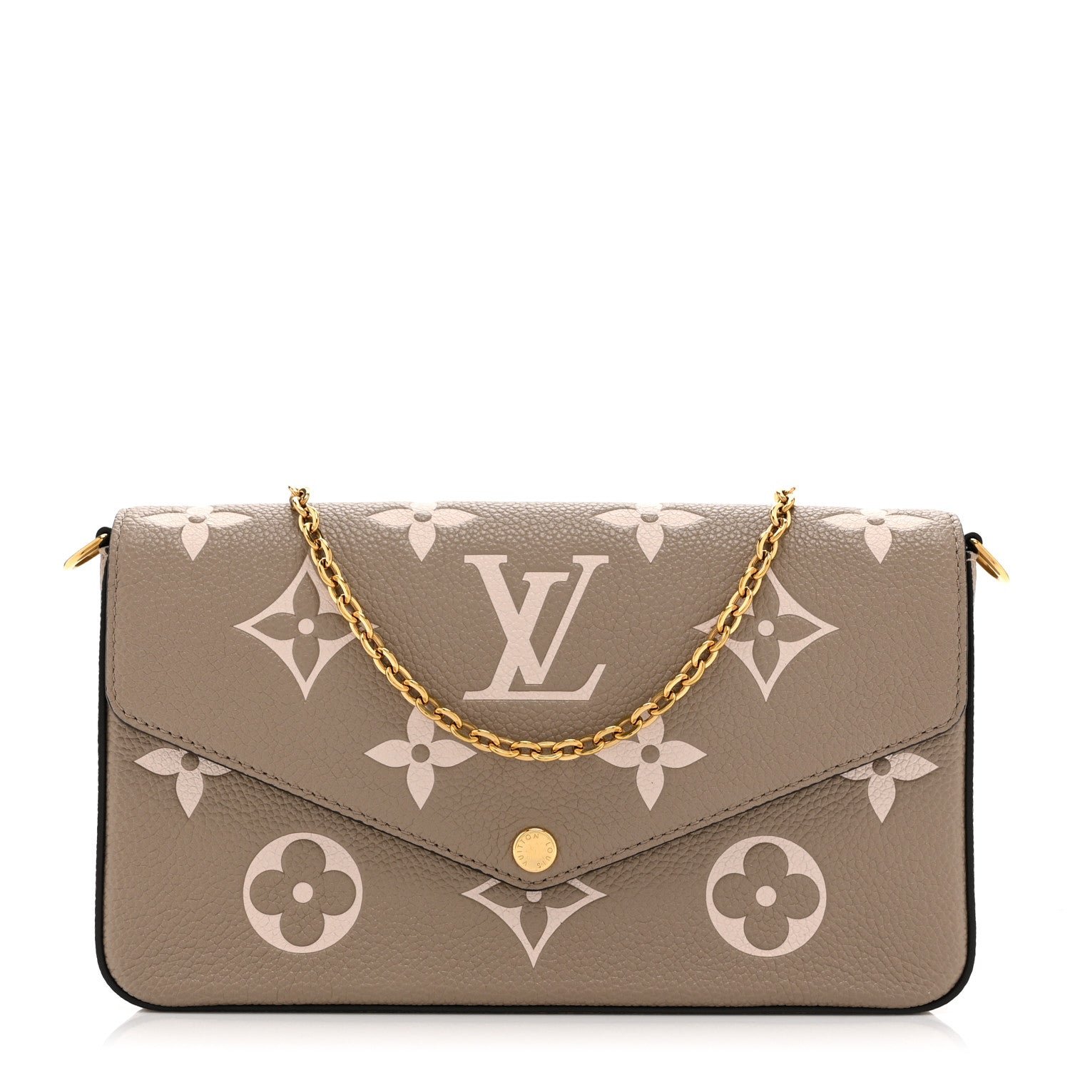 Louis Vuitton Empreinte Monogram Giant Felicie Pochette Tourterelle Creme