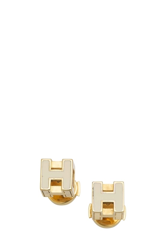 White Cage d'H Earrings