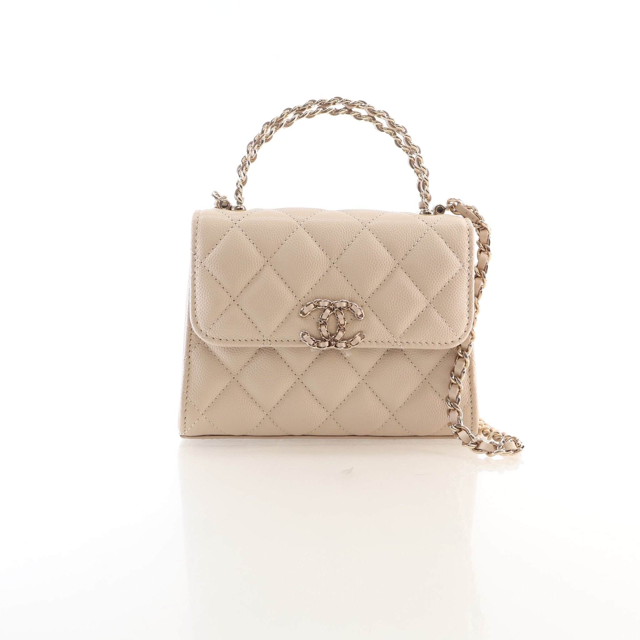Chanel Nano Caviar Coco Handle Bag