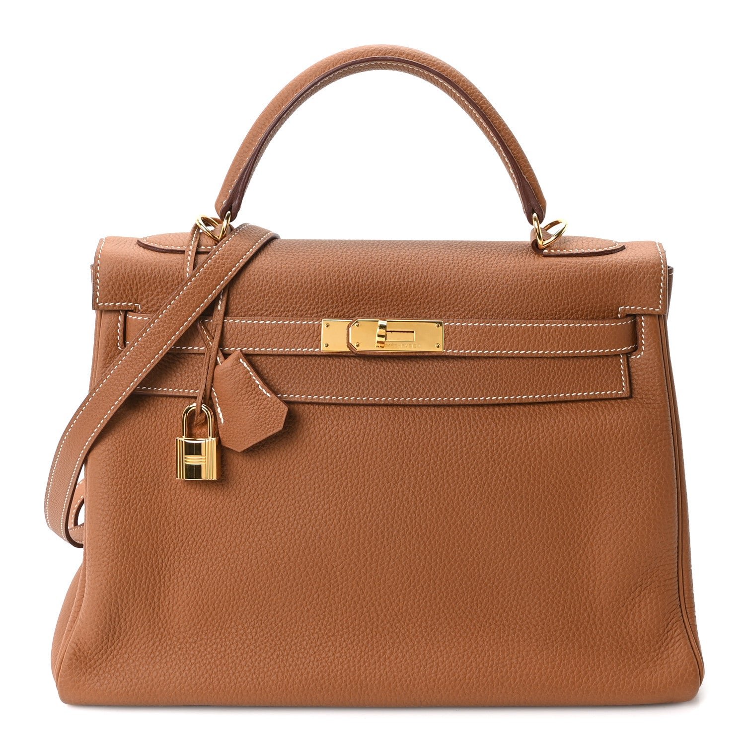 Hermes Hermes Togo Kelly Retourne 32 Gold