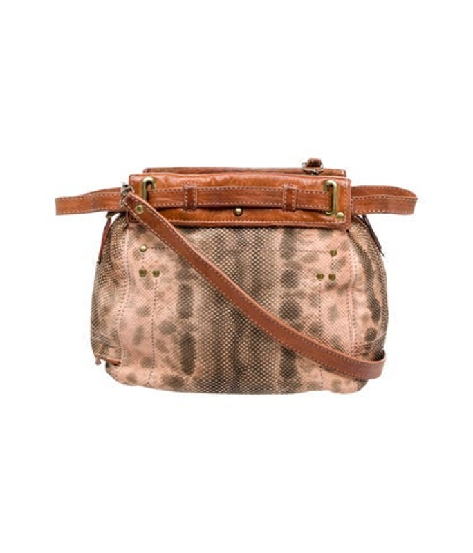 Jerome Dreyfuss Dreyfuss Embossed Leather Crossbody Bag