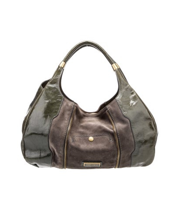 Jimmy Choo Choo Patent Leather Top Handle Bag